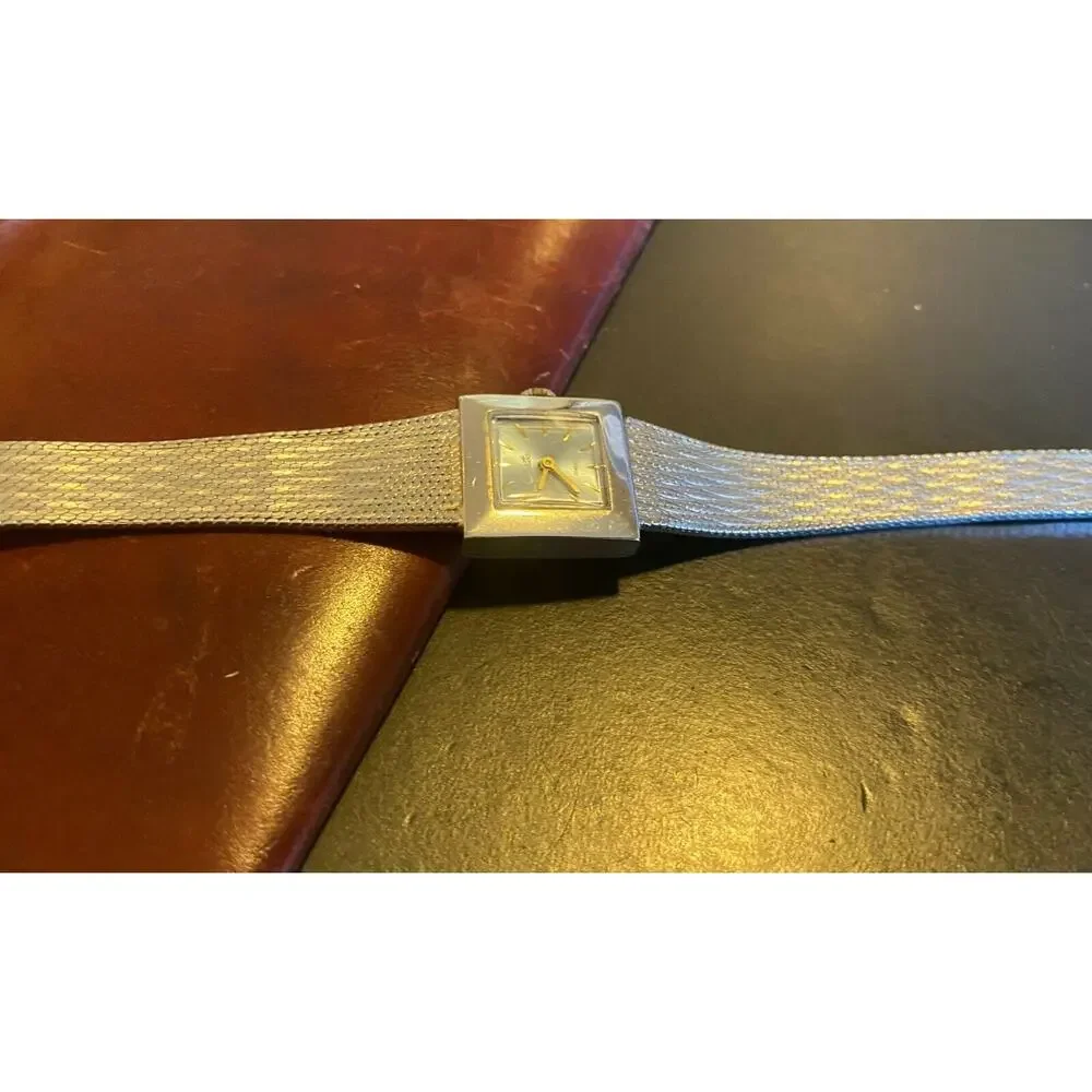 Women's VTG Chateau Swiss Watch, Silver Tone with Light Blue Face,REPAIR